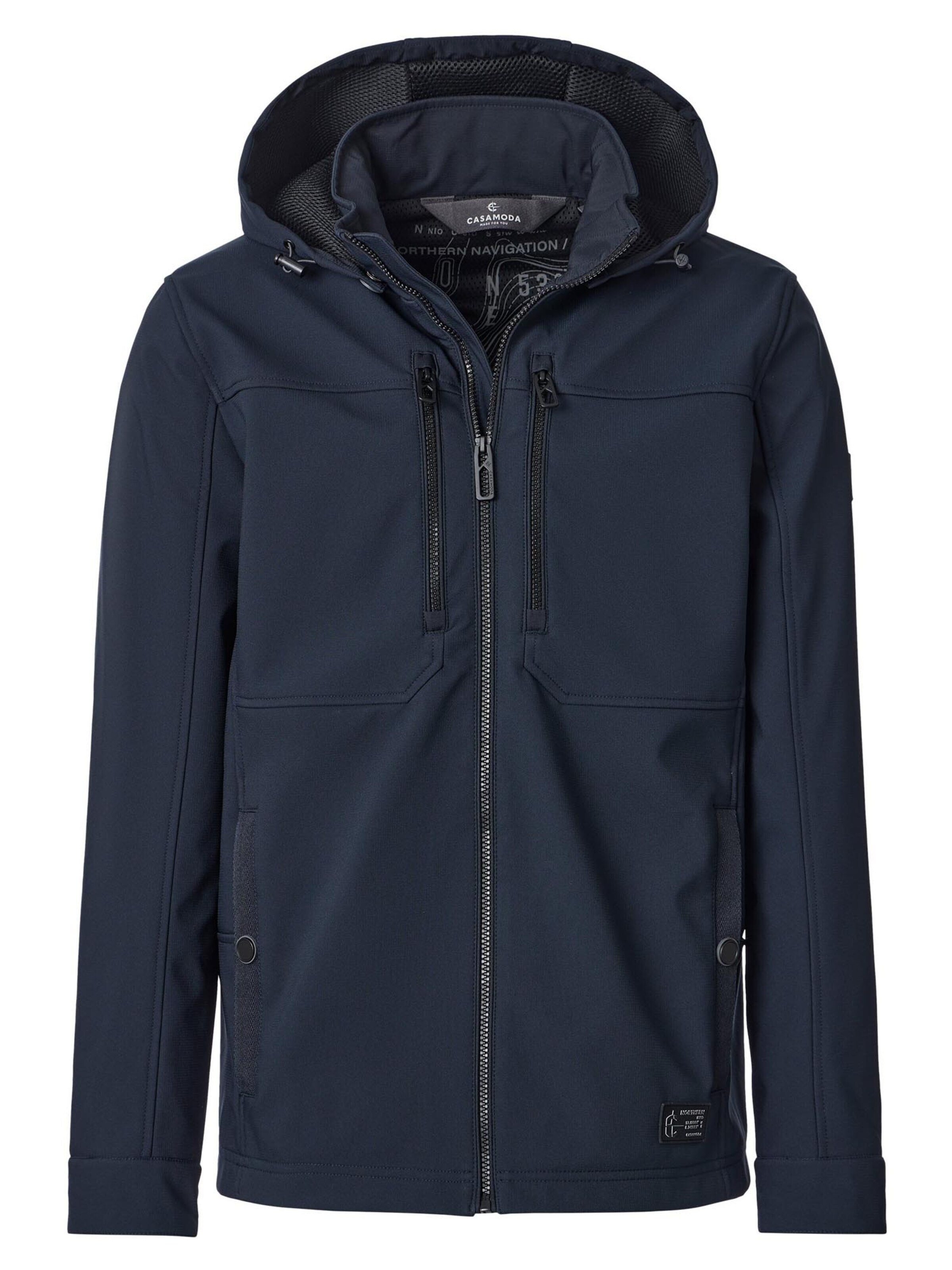 CASAMODA Between-season jacket 'Basic' in Blue: front