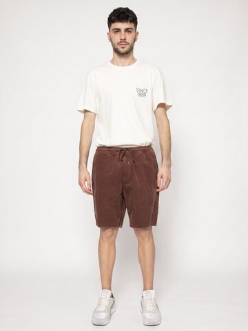 Brixton Baggy Hose 'Madrid II'‌ in Braun: Vorderseite
