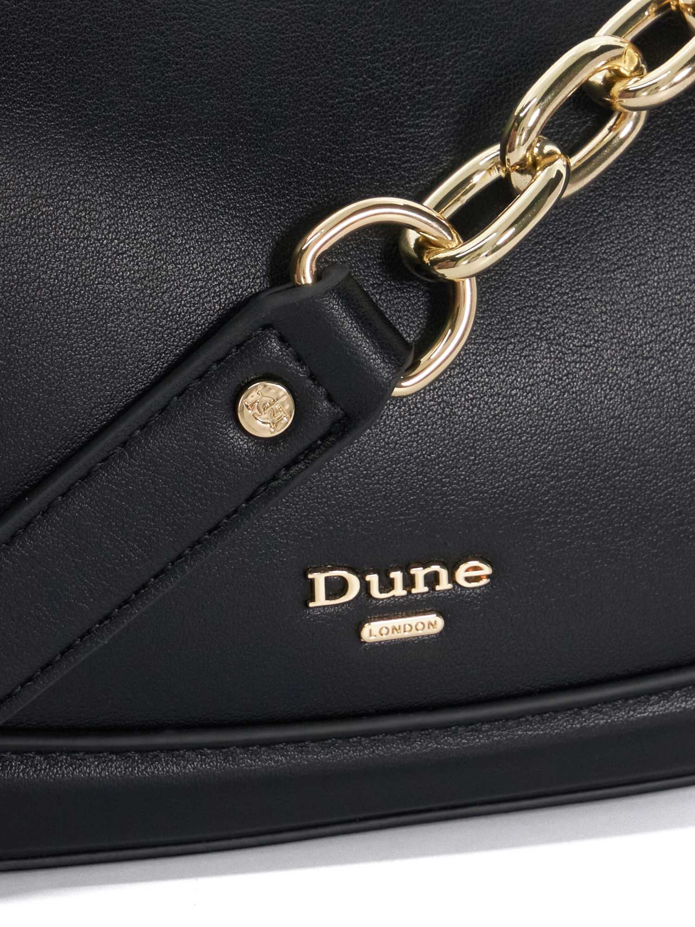 Dune LONDON Schultertasche 'Direction' in Schwarz