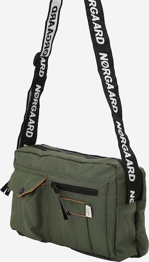 MADS NORGAARD COPENHAGEN Τσάντα ώμου 'Bel One Cappa' σε σκούρο πράσινο / πορτοκαλί / μαύρο / λευκό, Άποψη προϊόντος