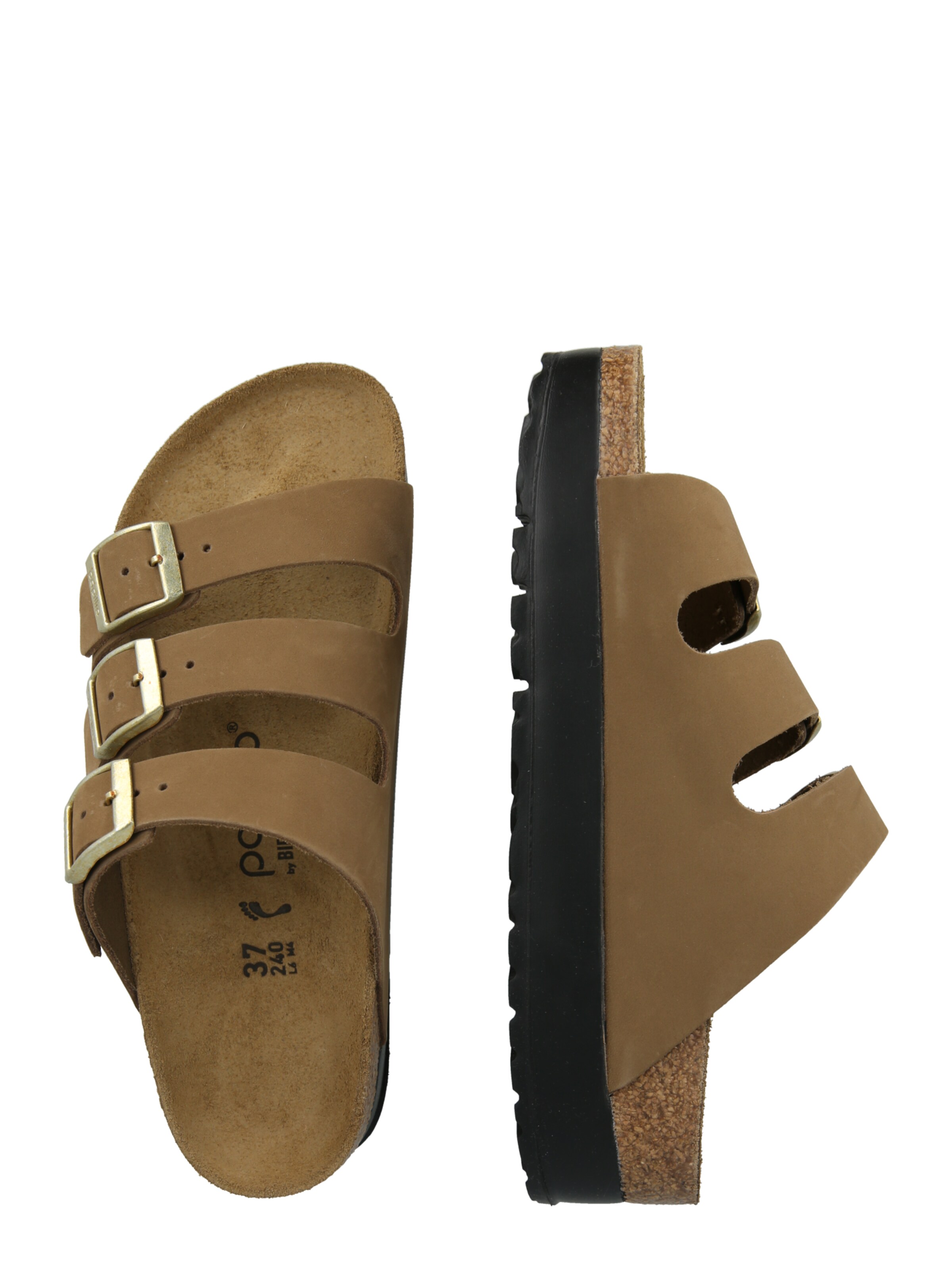 brūns BIRKENSTOCK Ādas čības 'Florida III'