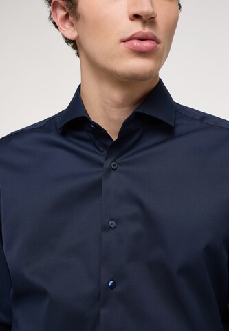 ETERNA Slim fit Button Up Shirt in Blue