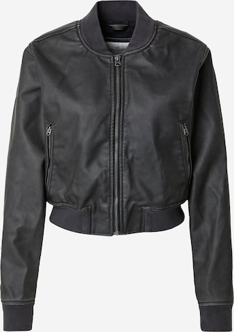 HOLLISTER - Chaqueta de entretiempo en negro: frente