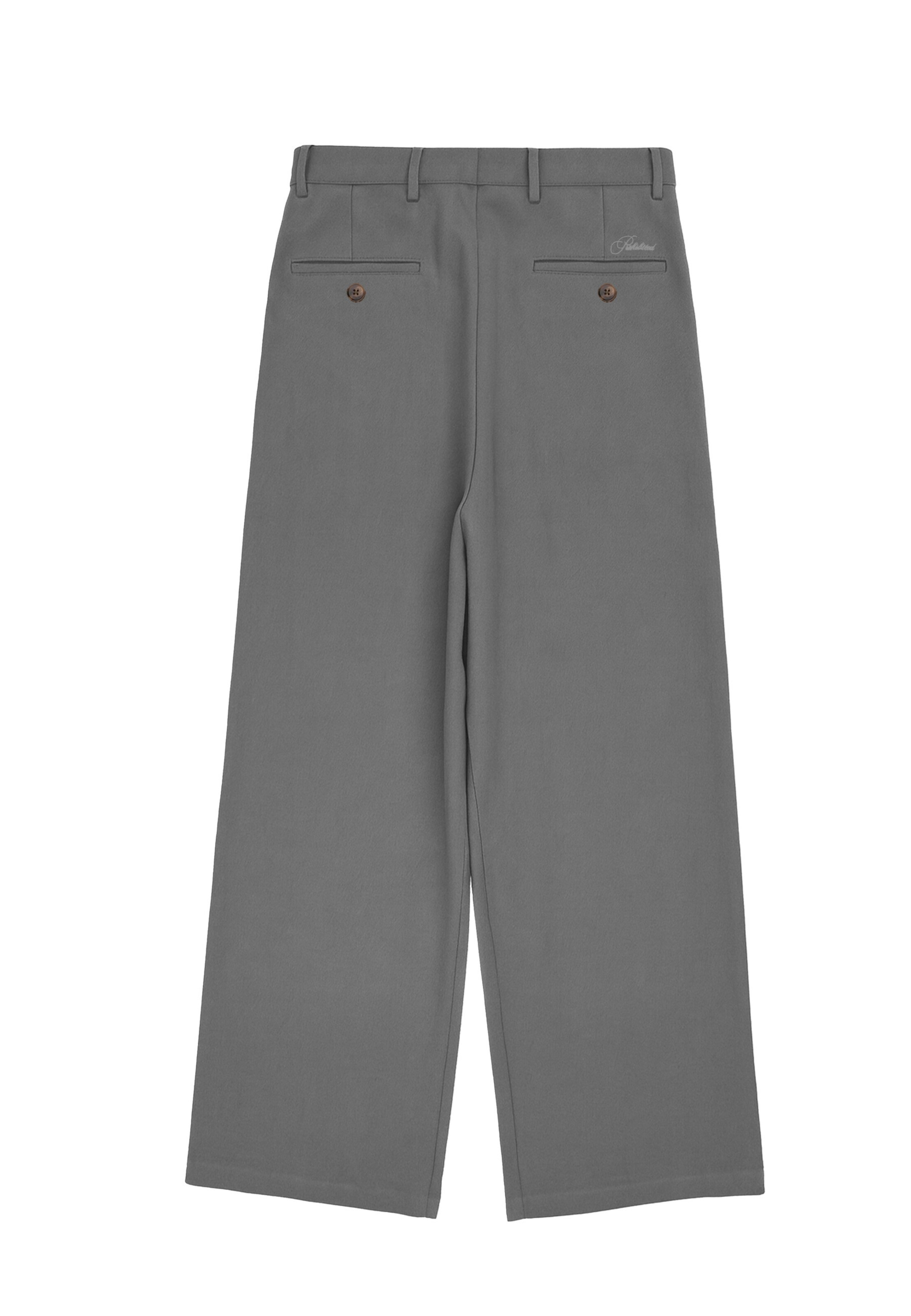 Prohibited Wide leg Pleat-front trousers in Grey