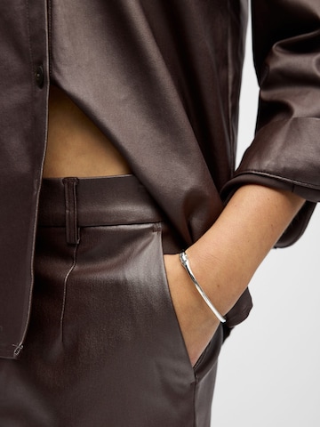Camicia da donna 'OBJMelba' di OBJECT in marrone