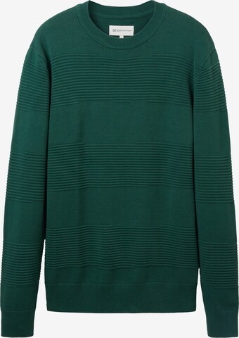 Pull-over TOM TAILOR DENIM en vert : devant