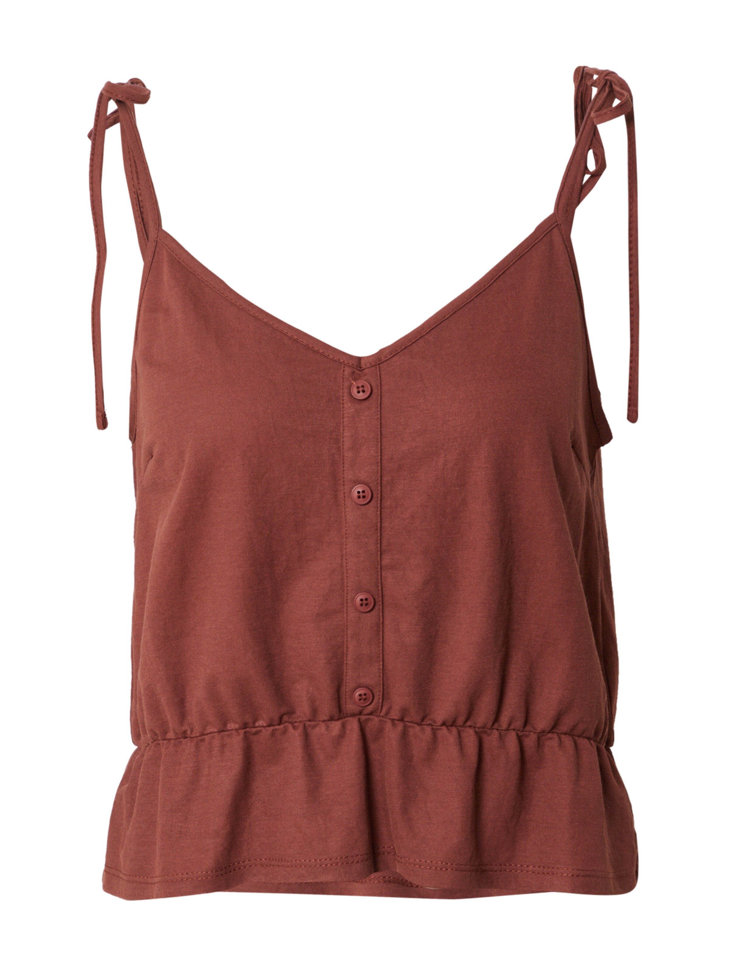 ABOUT YOU Top 'Flora' in Brown: front