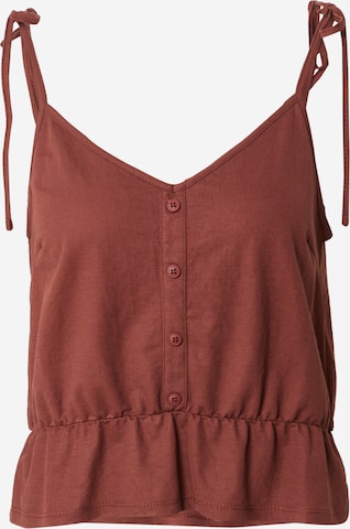 ABOUT YOU Top 'Flora' in Brown: front