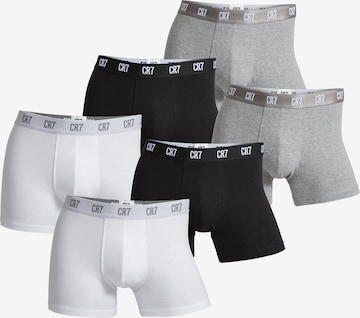 CR7 - Cristiano Ronaldo Boxershorts ' BASIC ' in Grijs: voorkant