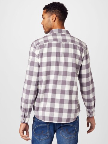 MUSTANG Regular fit Button Up Shirt 'Clemens' in Purple