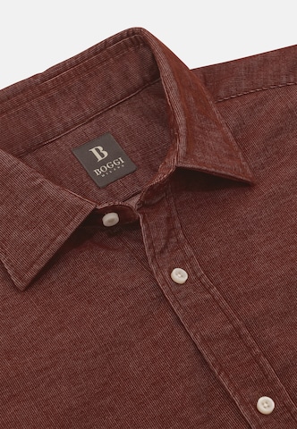 Coupe regular Chemise Boggi Milano en rouge
