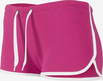 Slimfit Pantaloni sportivi di Urban Classics in rosa