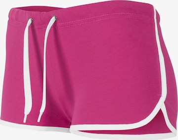 Slimfit Pantaloni sport de la Urban Classics pe roz