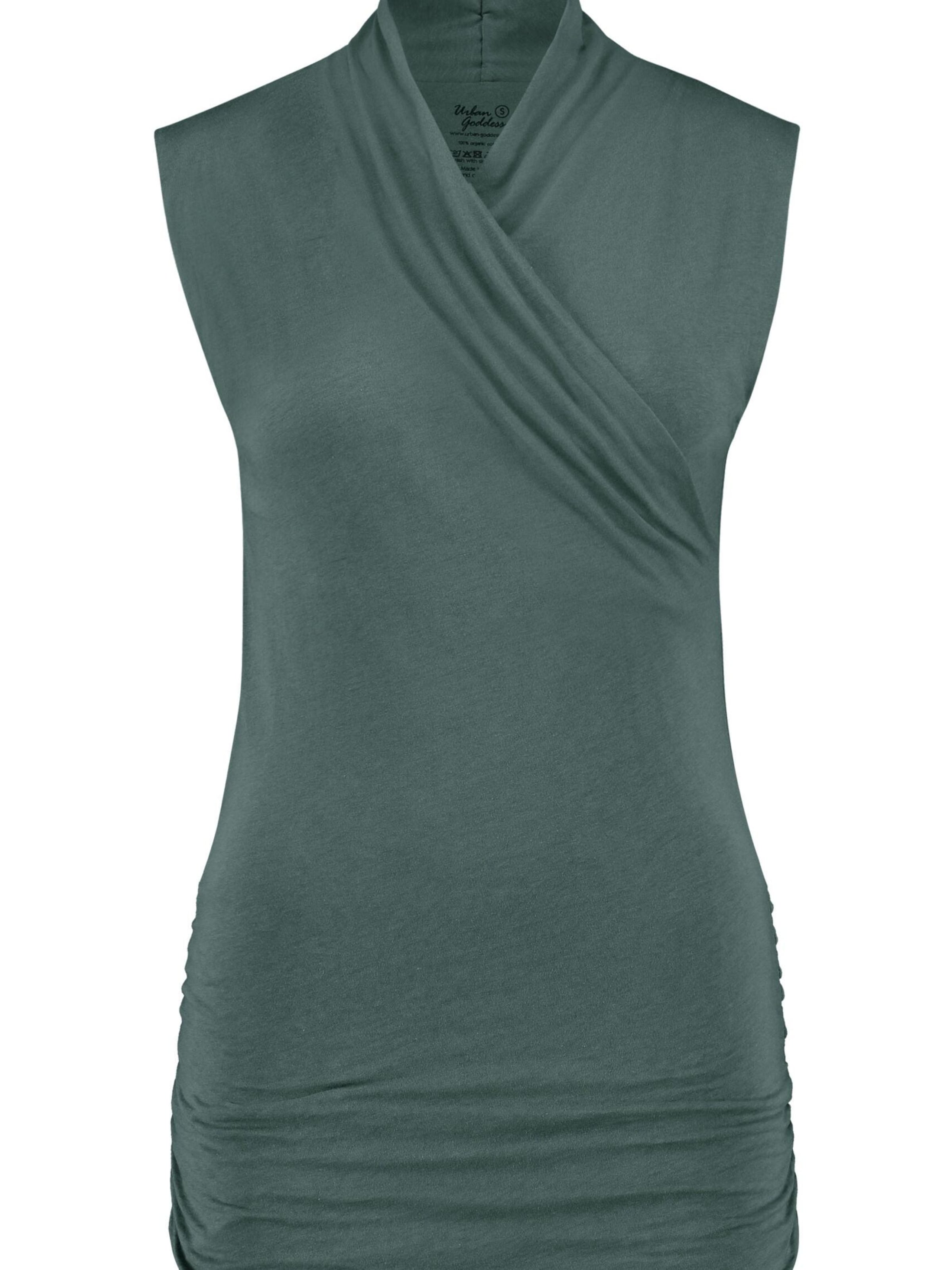 Urban Goddess Yoga & Activewear Sports Top 'Good Karma' in Green: front