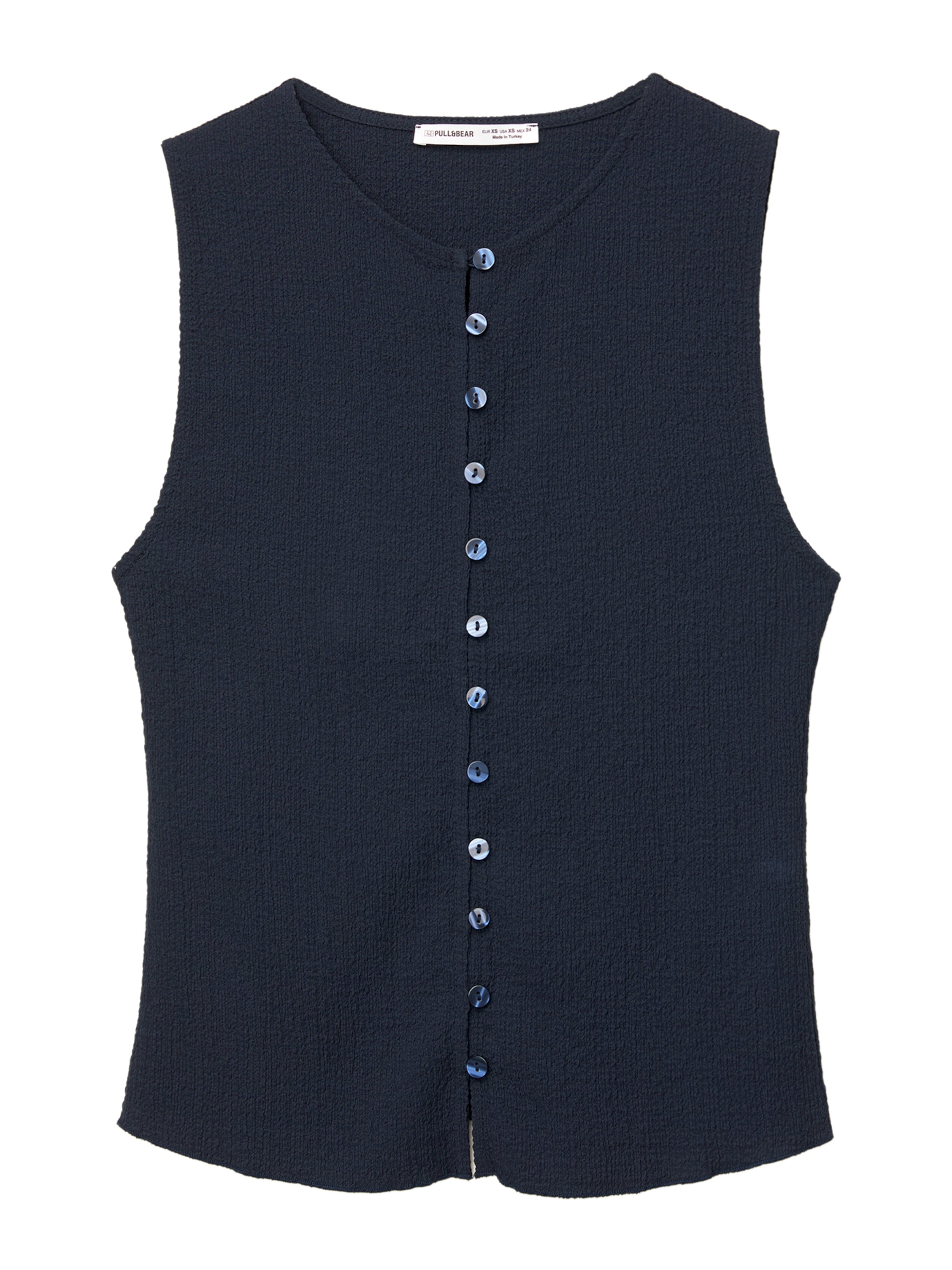tengerészkék Pull&Bear Kötött mellény, Termék nézet