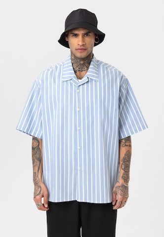 Dandalo Comfort fit Button Up Shirt 'Job' in Blue: front