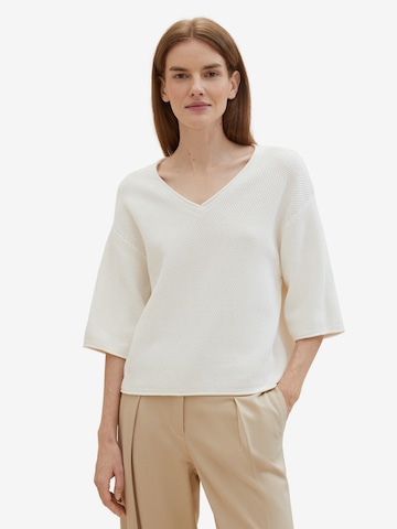 Pull-over TOM TAILOR en blanc