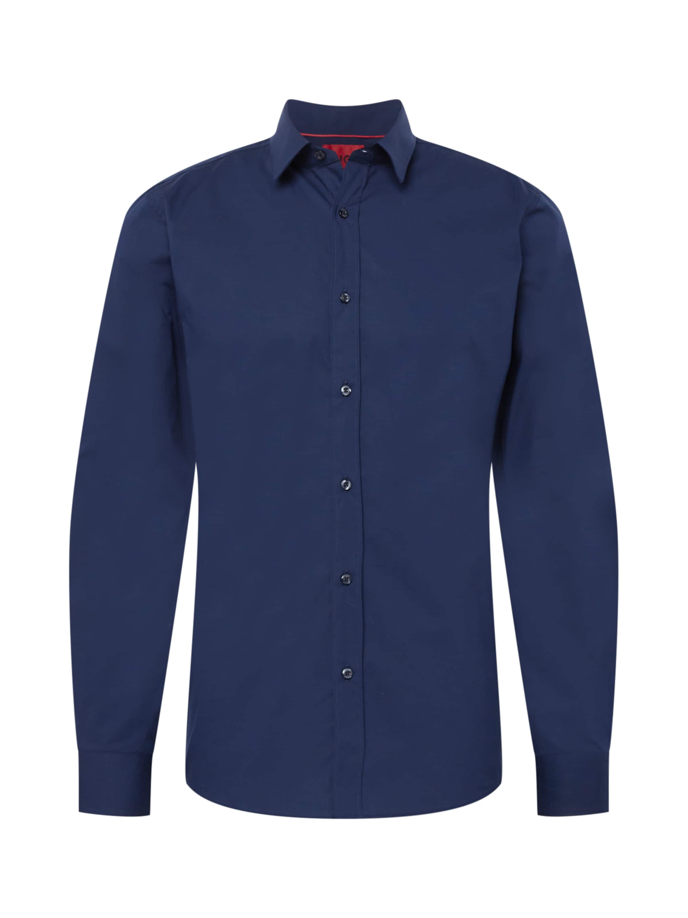 HUGO Přiléhavý střih Košile 'Elisha' – modrá: přední strana