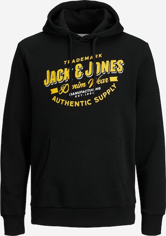 JACK & JONES Tréning póló - fekete: elől