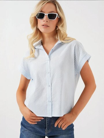 Camicia da donna di Bigdart in blu: frontale