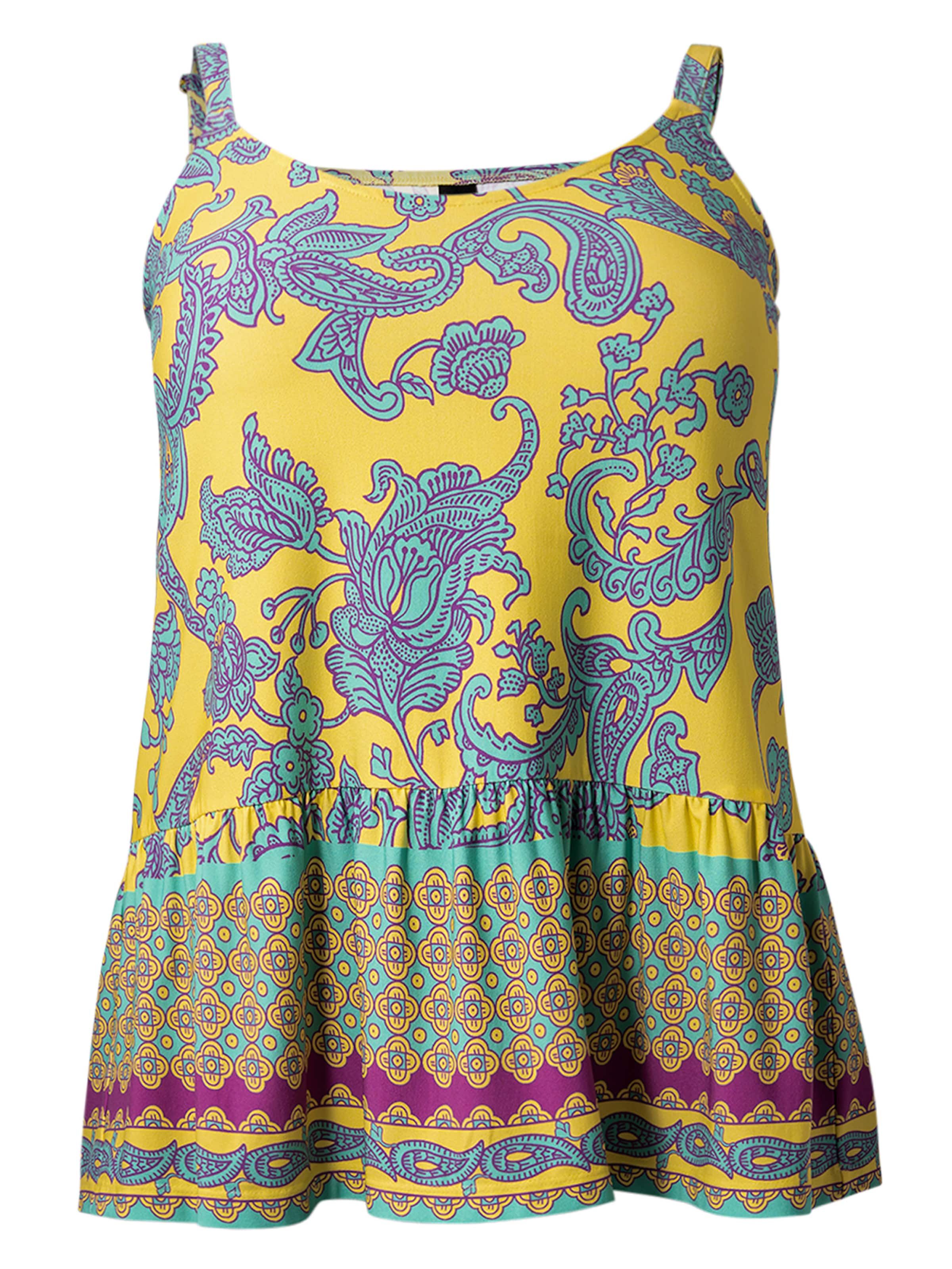 YOEK Top in Geel: voorkant