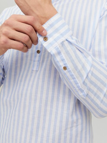 JACK & JONES - Ajuste estrecho Camisa 'Summer' en azul