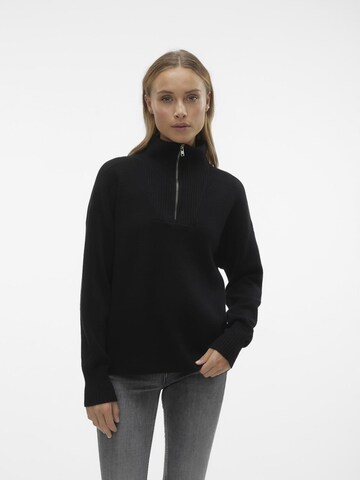 VERO MODA Sweater 'Goldneedle' in Black: front