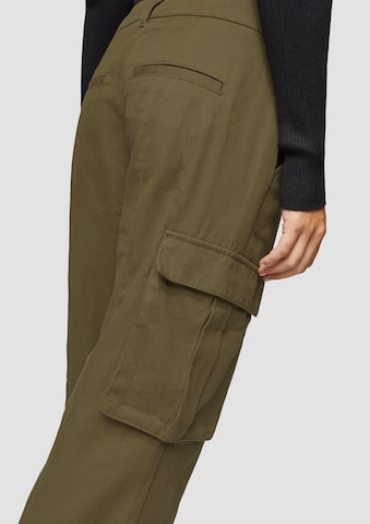 QS Wide leg Cargobroek in Bruin
