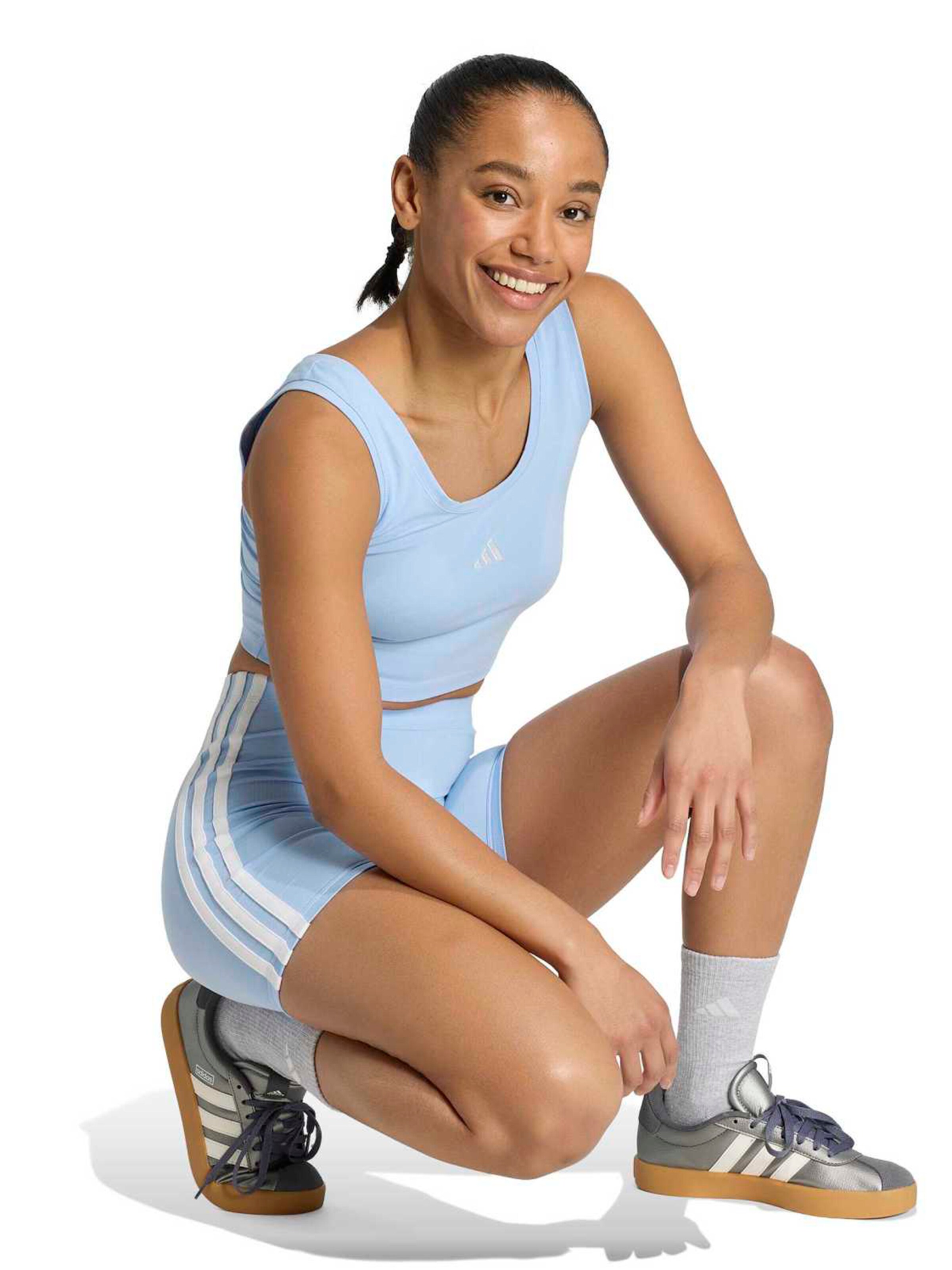 ADIDAS SPORTSWEAR Skinny Sports trousers 'Essentials' in Blue