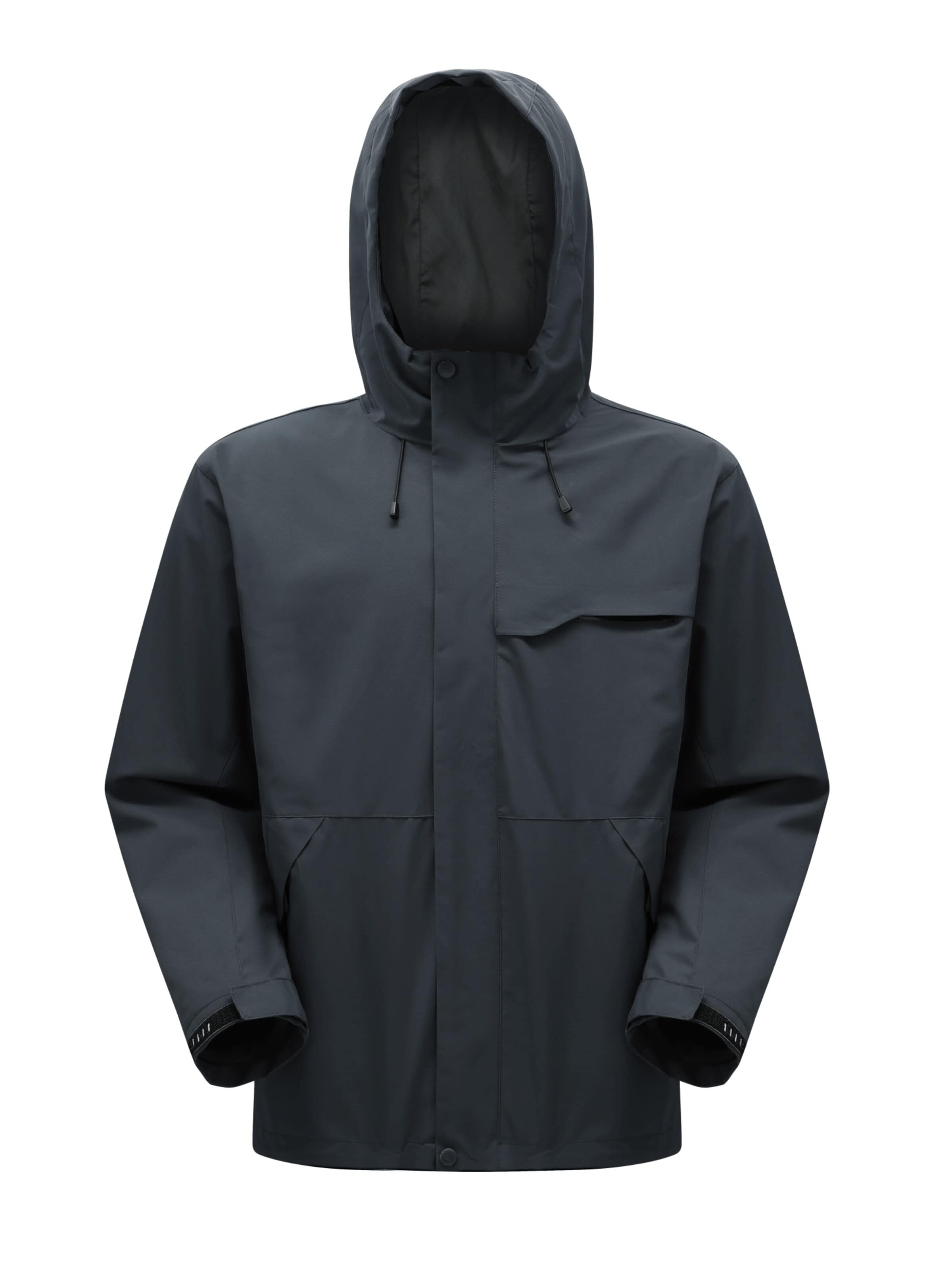 YOUTHUP Outdoor jacket 'Wandrer' in Grey: front