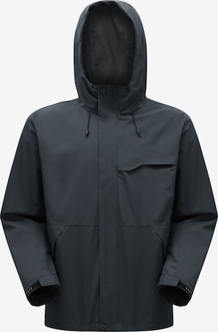YOUTHUP Outdoor jacket 'Wandrer' in Grey: front