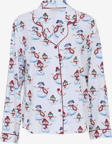 Chemise de nuit 'Blaze' Cyberjammies en blanc : devant