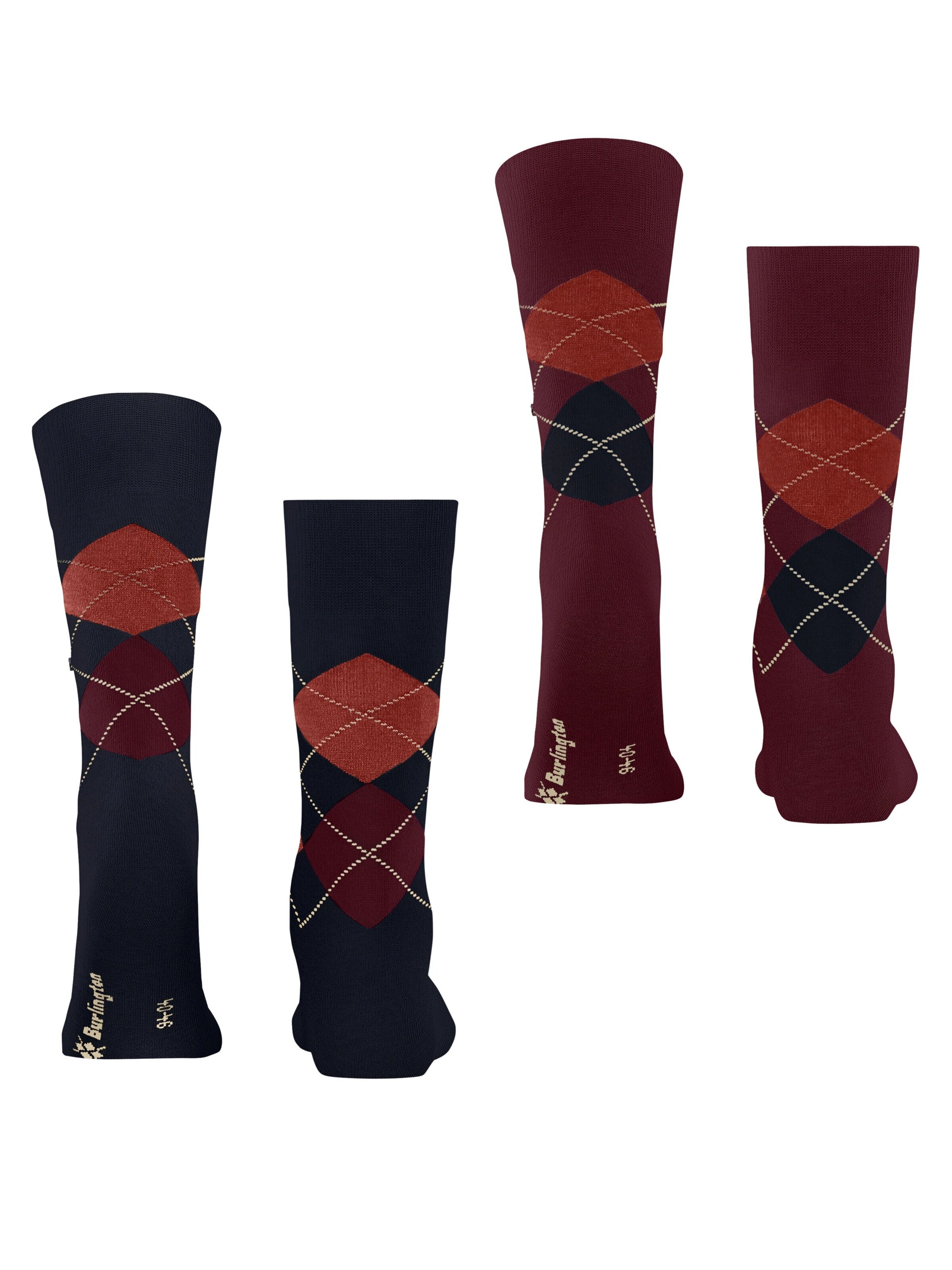 BURLINGTON Socks 'Everyday Argyle' in Blue