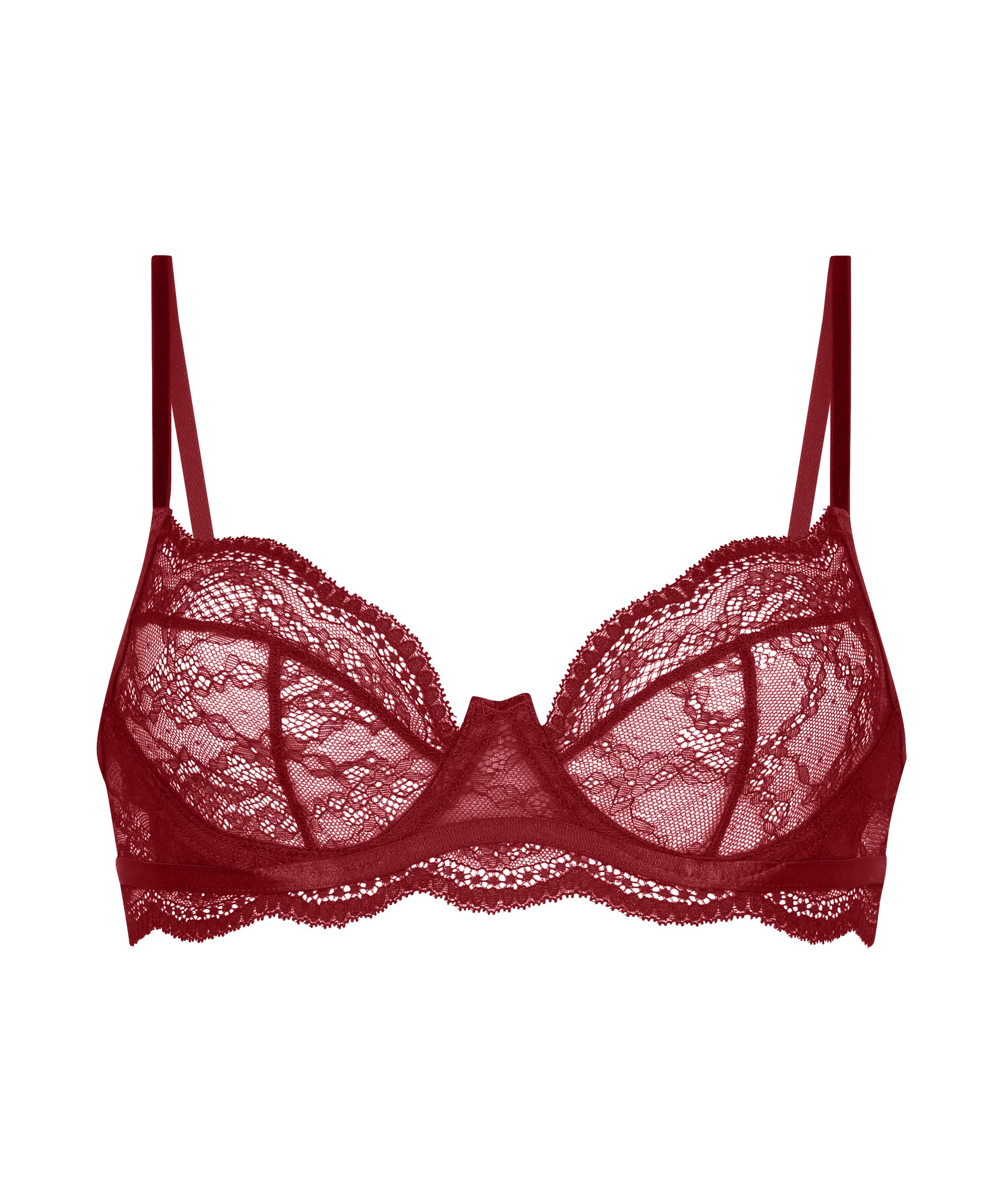 Hunkemöller Klasičen Nedrček 'ISABELLE' | rdeča barva: sprednja stran