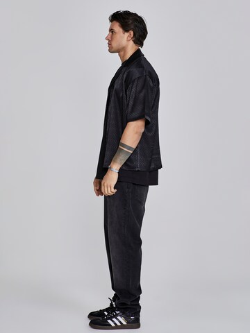 SikSilk Regular Fit Hemd in Schwarz