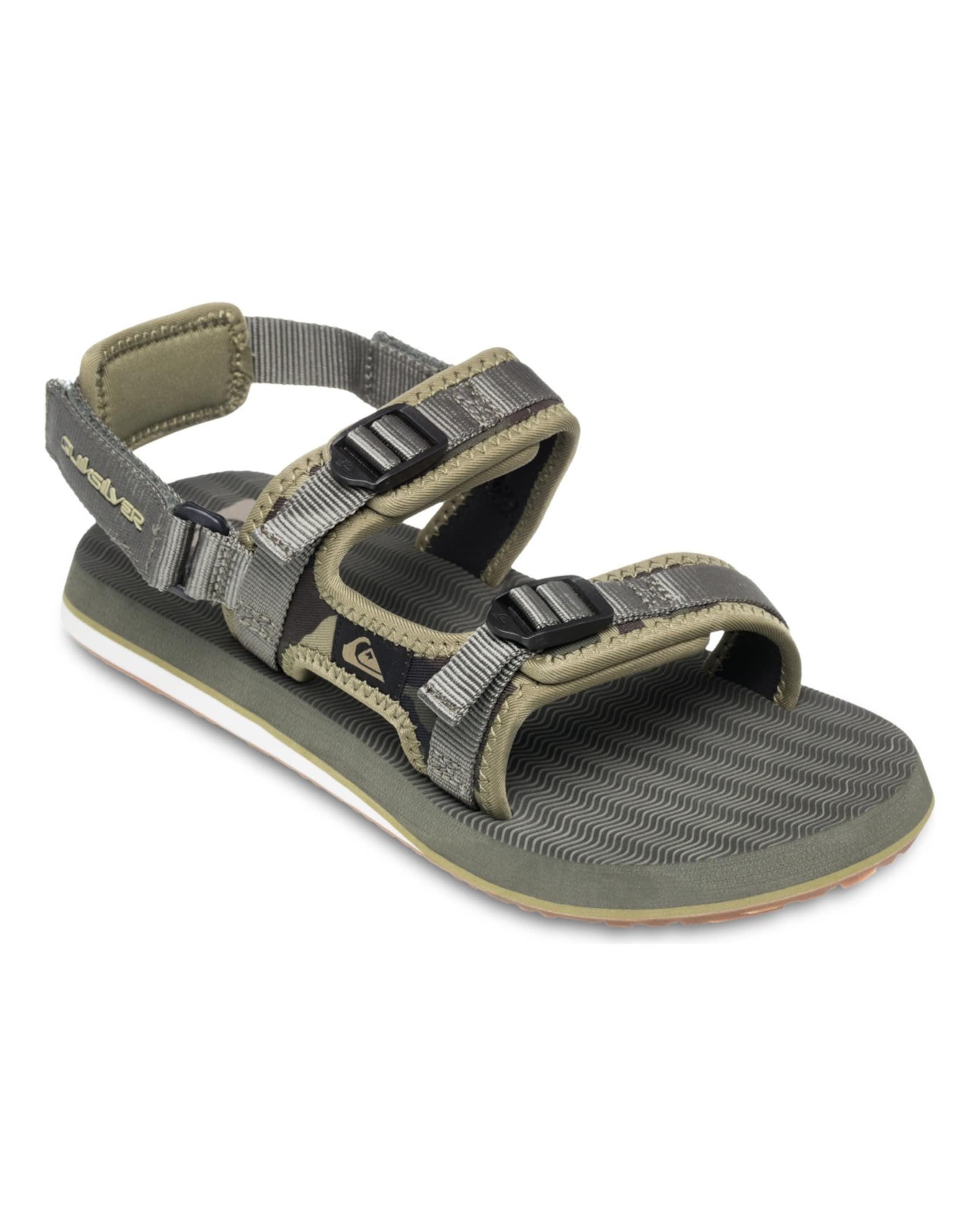 QUIKSILVER Sandales 'Monkey Caged' en kaki / olive / noir, Vue avec produit