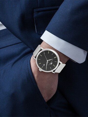 Rhodenwald & Söhne - Reloj analógico en plata: frente