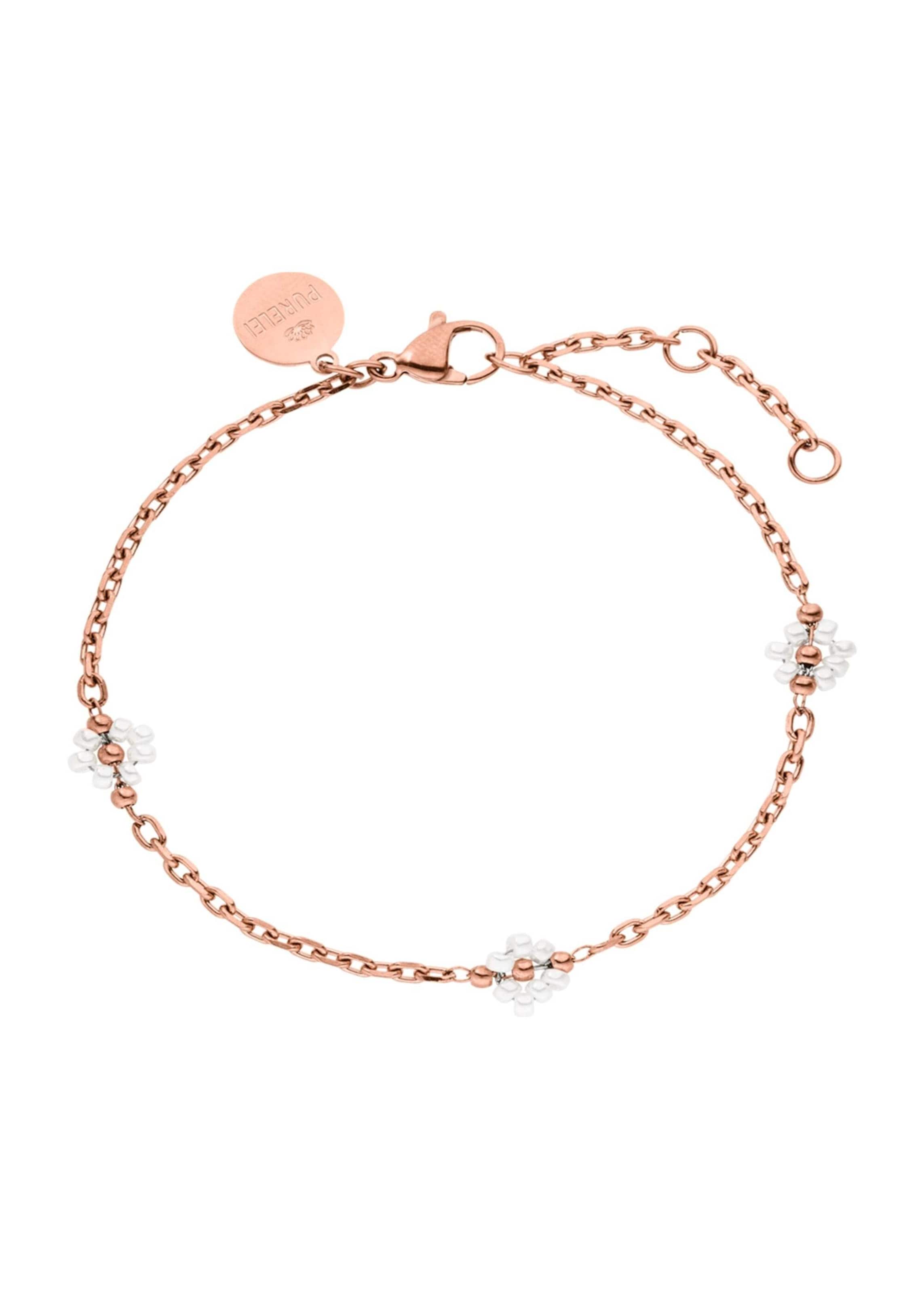 PURELEI Voetsieraden 'Linen Blossom' in Goud: voorkant
