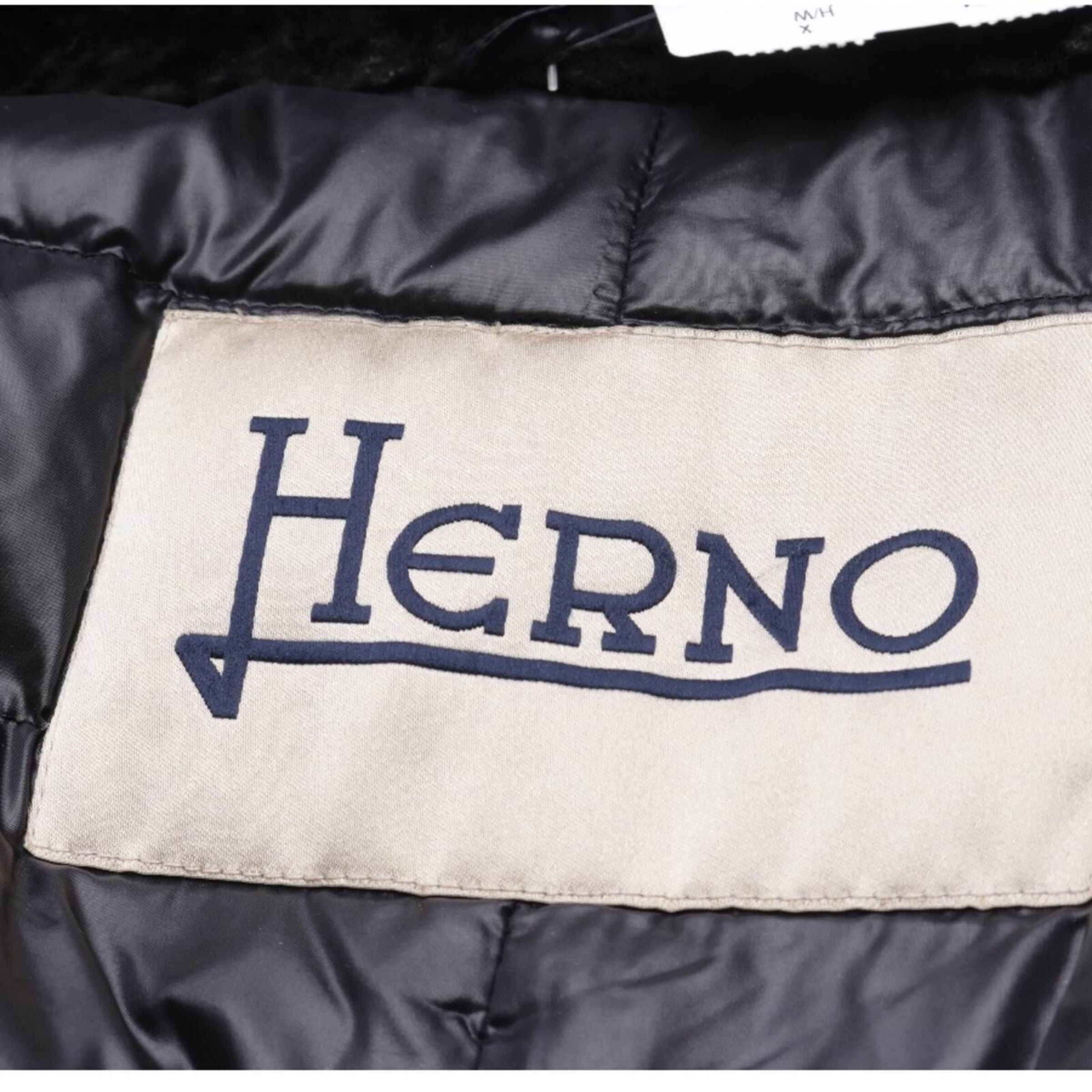 Herno Winterjacke / Wintermantel M in Schwarz