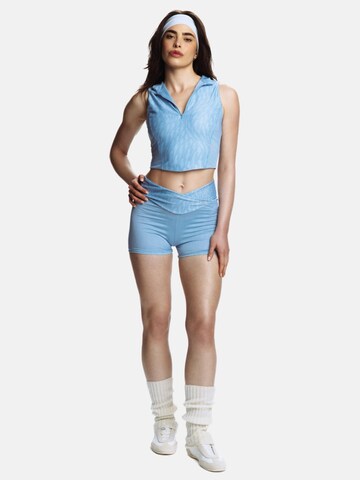 EKCENTRIK Slim fit Sports trousers 'Baby Blue' in Blue
