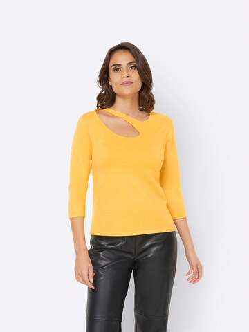 heine Pullover i gul: forside