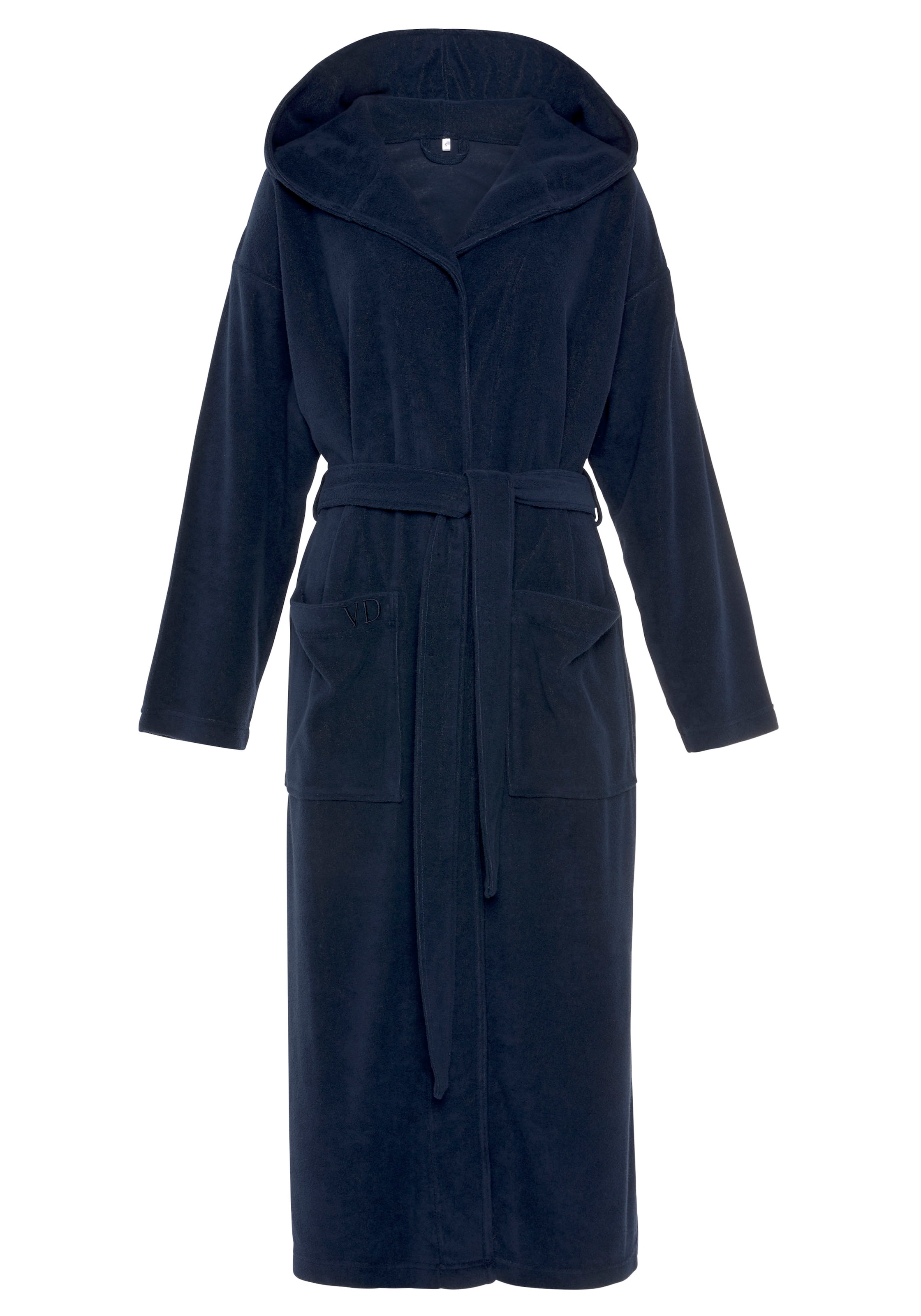 Peignoir long 'Dreams' VIVANCE en bleu : devant