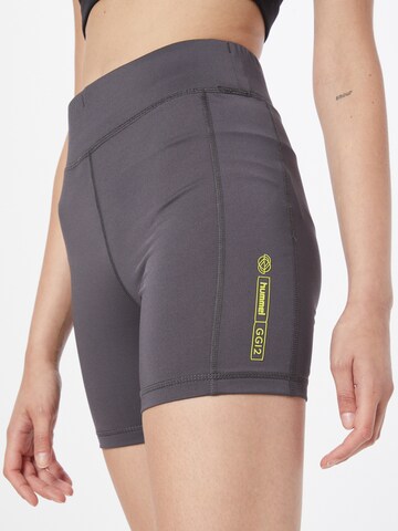 Hummel Skinny Sporthose in Grau