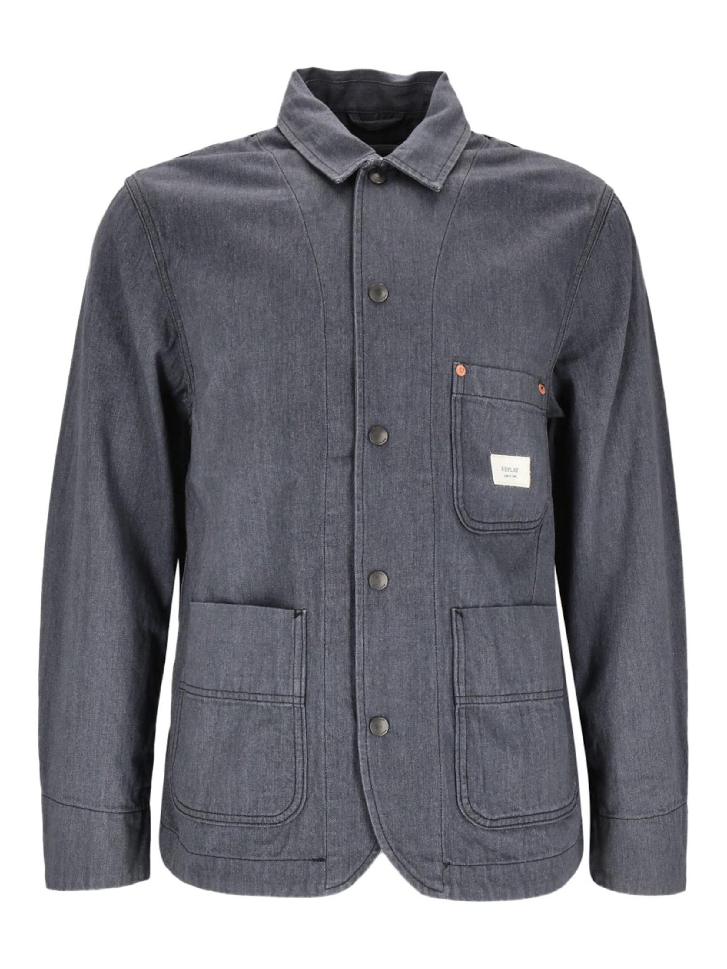 REPLAY Between-Season Jacket in Grey: front