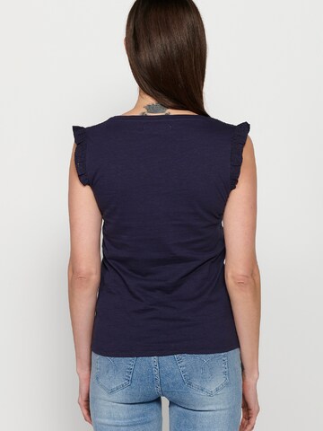 KOROSHI Top in Blauw