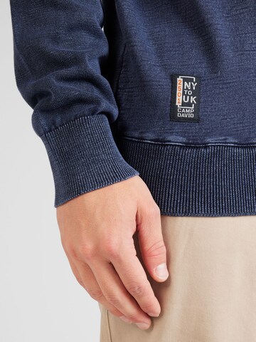 CAMP DAVID Sweatshirt in Blau