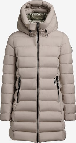 khujo Zimní bunda 'Nekar' – béžová: přední strana
