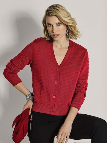MADELEINE Gebreid vest in Rood