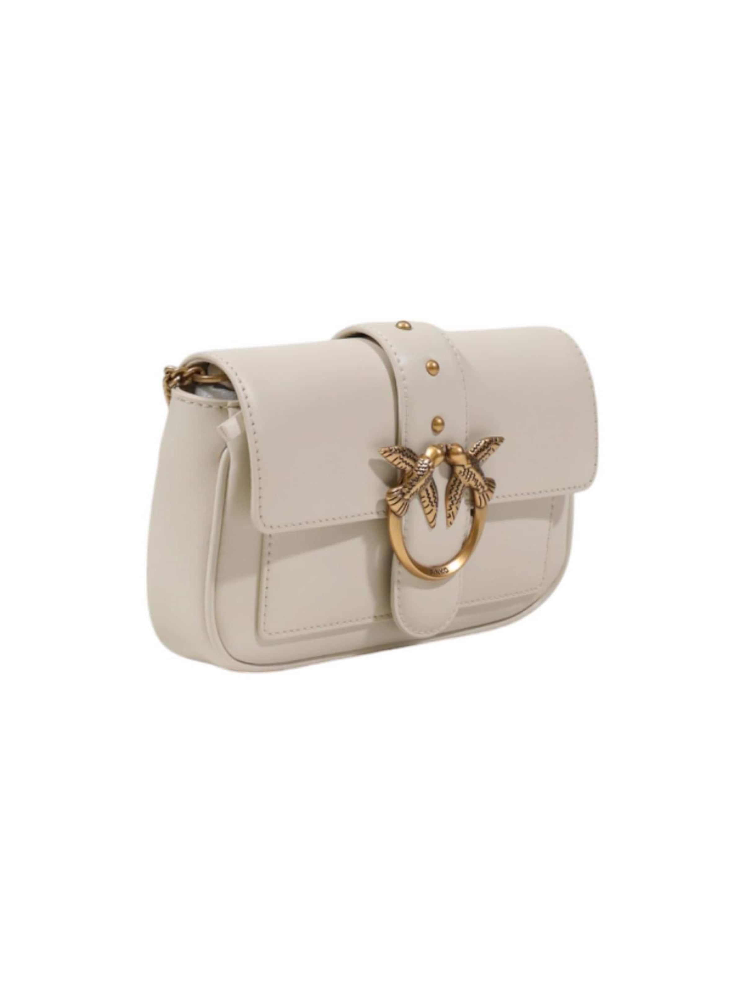PINKO Skuldertaske 'POCKET LOVE ONE SIMPLY 100061 A0F1' i beige