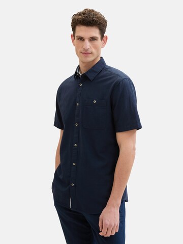 TOM TAILOR Regular fit Button Up Shirt in Blue